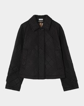 Burberry Tiffield Quilted Nylon Crop Jacket