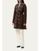 Burberry Verona Check Lapels Belted Double-Wool Wrap Coat - 2
