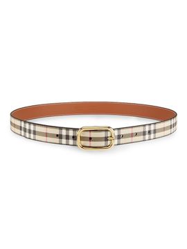 Burberry Women's Archive Check Belt