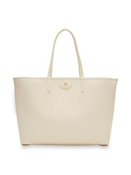 Burberry Women's Bloomsbury Reversible Leather & Check Plaid Tote Bag