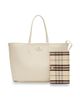 Burberry Women's Bloomsbury Reversible Leather & Check Plaid Tote Bag - 2