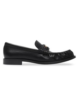Burberry Women's Cadet EKD Leather Penny Loafers