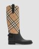 Burberry Women's Cavalier Check Knee-High Boots - 5