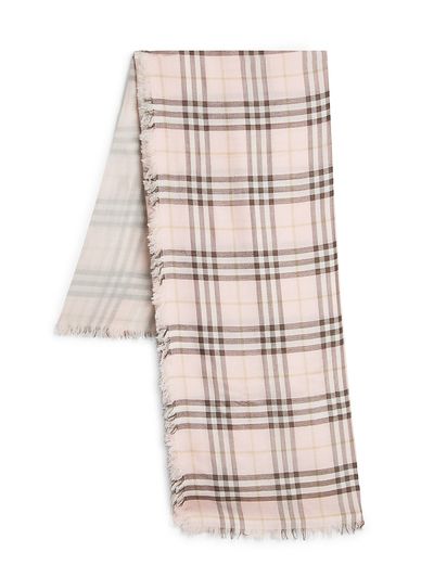 Burberry Women's Check Double-Layered Wool-Silk Scarf