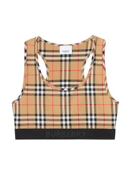 Burberry Women's Check Sports Bra