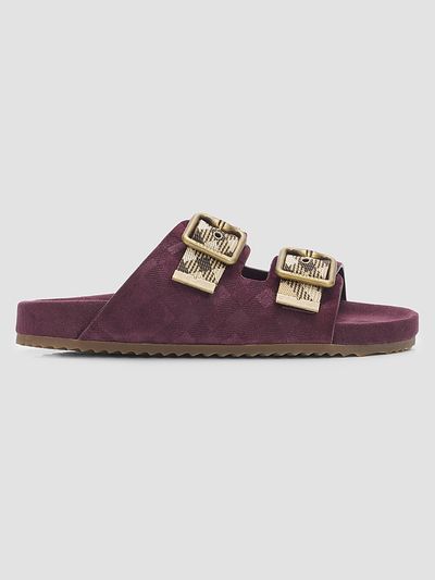 Burberry Women's Check Suede Urchin Sandals