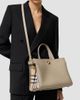 Burberry Women's Cotswolds Small Check Leather Tote Bag - 2