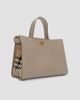 Burberry Women's Cotswolds Small Check Leather Tote Bag - 6