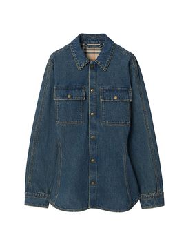 Burberry Women's Dakota Denim Oversized Jacket