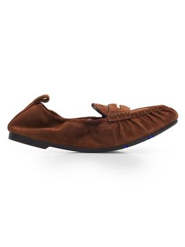 Burberry Women's Fawn Suede Loafer Flats