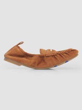 Burberry Women's Fawn Suede Penny Loafers