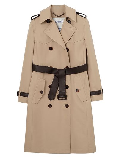 Burberry Women's Foxfield Silk-Cotton Trench Coat