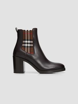 Burberry Women's Hampstead 70MM Leather Ankle Boots