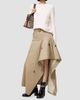 Burberry Women's Heather Gabardine Asymmetric Trench Maxi Skirt - 2