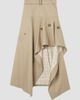 Burberry Women's Heather Gabardine Asymmetric Trench Maxi Skirt - 4