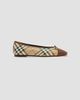 Burberry Women's Highgate Check Canvas Ballet Flats - 1