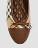 Burberry Women's Highgate Check Canvas Ballet Flats - 6