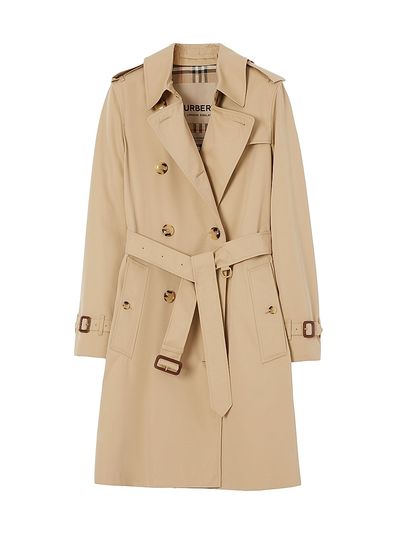 Burberry Women's Kensington Double-Breasted Trench Coat