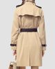 Burberry Women's Kensington Leather-Trim Mid-Length Trench Coat - 3
