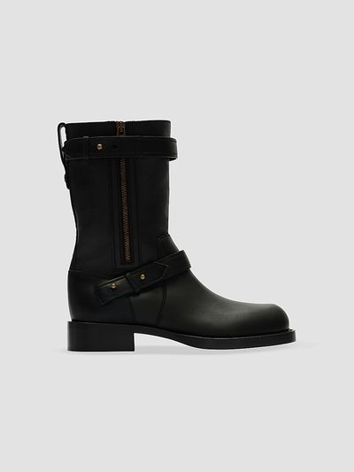 Burberry Women's Kent Leather Biker Boots
