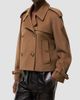 Burberry Women's Mayfair Cashmere Crop Trench Jacket - 4