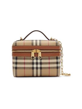 Burberry Women's Mini Check Vanity Bag