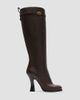 Burberry Women's Pillar 100MM Leather Knee-High Boots - 5