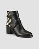 Burberry Women's Pryle 70MM House Check & Leather Ankle Boots - 2