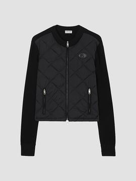 Burberry Women's Quilted Nylon & Wool Knit Jacket