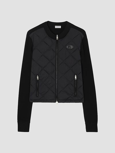Burberry Women's Quilted Nylon & Wool Knit Jacket