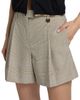 Burberry Women's Raina Glen Check Wool Shorts - 6