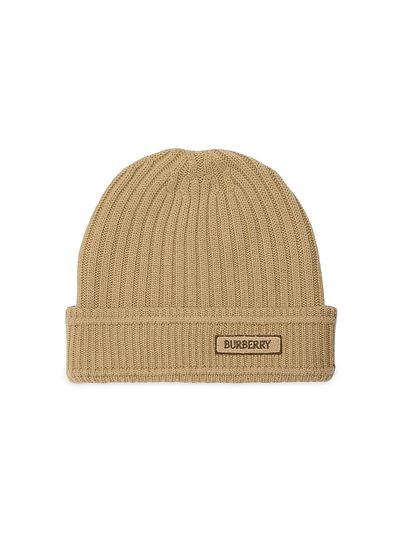 Burberry Women's Rib-Knit Wool Beanie
