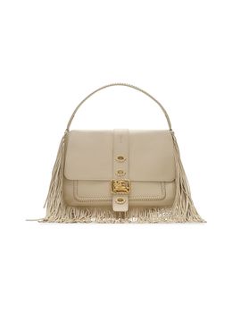 Burberry Women's Rider Medium Leather Top Handle Bag