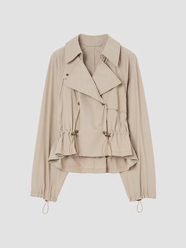 Burberry Women's Rosewin Stretch-Nylon Double-Breasted Jacket