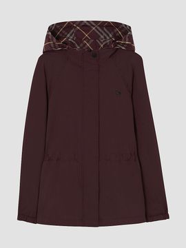 Burberry Women's Shifford Reversible Check Nylon Hooded Jacket