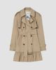 Burberry Women's Short Ruched Gabardine Trench Coat - 1