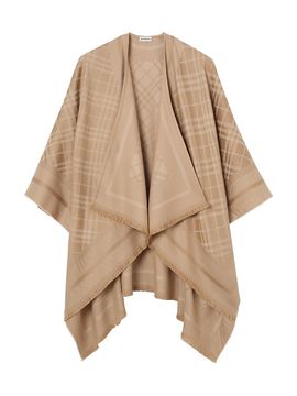Burberry Women's Signature Check Wool-Cashmere Cape