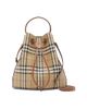 Burberry Women's Small Check Drawstring Bucket Bag - 5