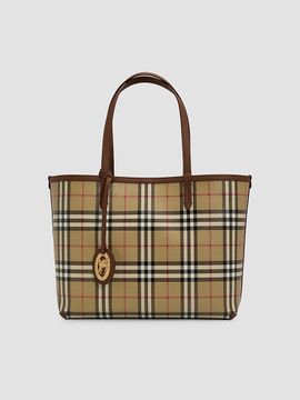Burberry Women's Small Check Tote Bag