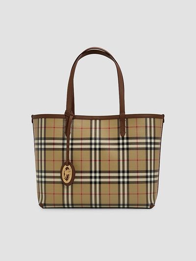 Burberry Women's Small Check Tote Bag