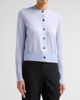 Burberry Women's Wendy Wool Check-Shoulder Cardigan - 4