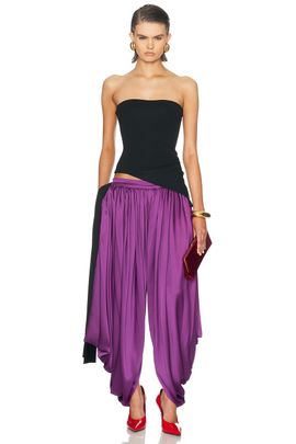 Burc Akyol Burc Akyol Bustier Jersey Wrap Top