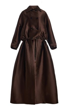 Burc Akyol Burc Akyol Convertible Satin Bomber Coat