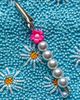 Burner Babe Burner Babe Flower Pearl J Clip in Pink at Urban Outfitters - 2