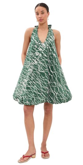 Busayo Busayo Eniola Dress Green & White