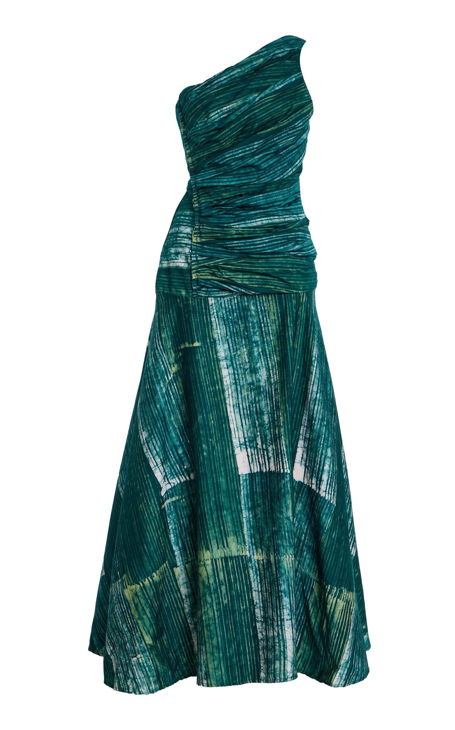 Busayo - Tiwa OneShoulder Cotton Maxi Dress Green S