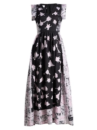 Busayo Women's Korede Ikat-Inspired Cotton Maxi Dress