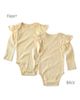 BUTTERBLU BUTTERBLU Ashley Ruffle Long Sleeve Organic Cotton Assorted 5-Pack Bodysuits - 4