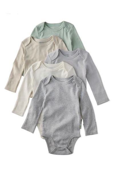 BUTTERBLU BUTTERBLU Blake Set of 5 Organic Cotton Bodysuits