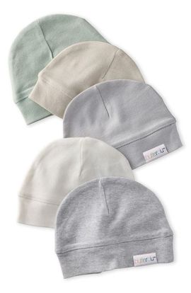 BUTTERBLU BUTTERBLU Kids' Charlie 5-Pack Organic Cotton Caps